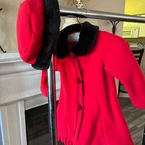 Stylish coat and matching hat